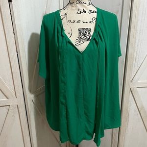Gorgeous green blouse EUC lane bryant size 20